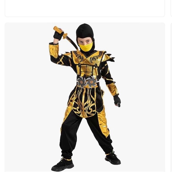 Other - Awesome ninja warrior boys Halloween costume, Small -Spooktacular creations
